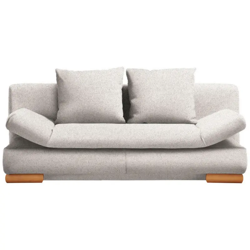 Schlafsofa in Webstoff Naturfarben