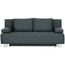 Schlafsofa in Webstoff Anthrazit