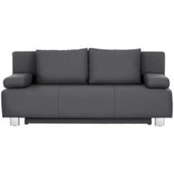 Schlafsofa in Flachgewebe Dunkelgrau