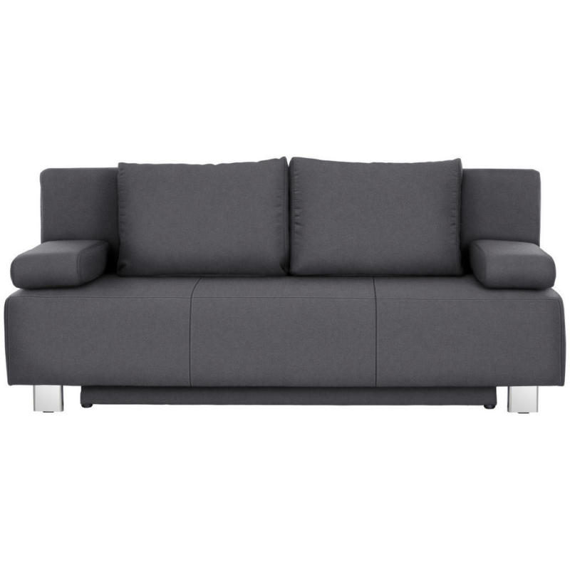 Schlafsofa in Flachgewebe Dunkelgrau