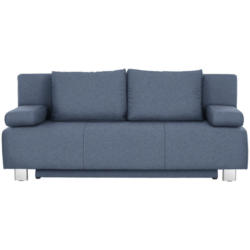 Schlafsofa in Webstoff Blau