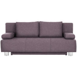 Schlafsofa in Webstoff Rosa