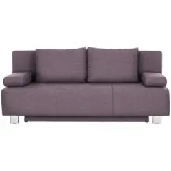 Schlafsofa in Webstoff Rosa