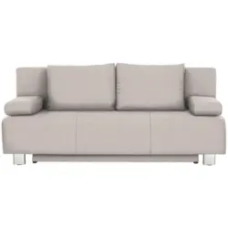 Schlafsofa in Webstoff Naturfarben
