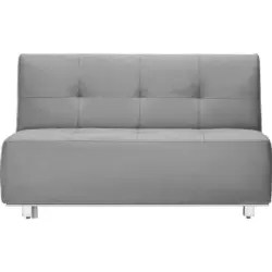 Schlafsofa in Webstoff Hellgrau