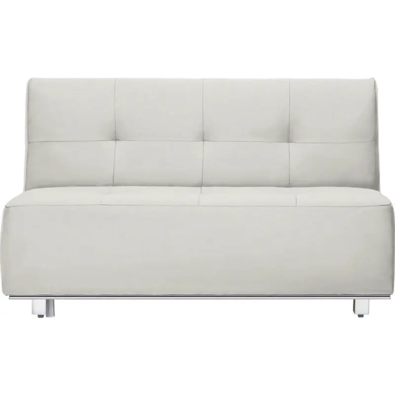 Schlafsofa in Webstoff Weiß