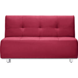 Schlafsofa in Webstoff Rot