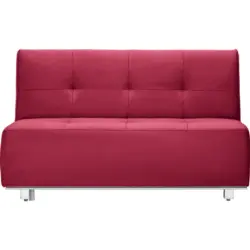 Schlafsofa in Webstoff Rot
