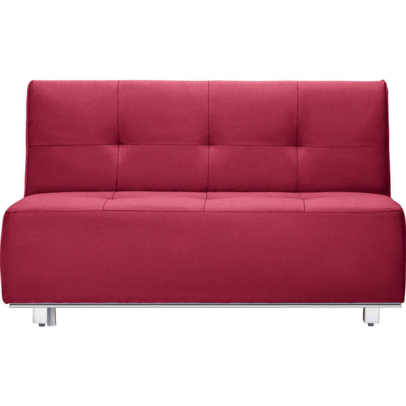 Schlafsofa in Webstoff Rot