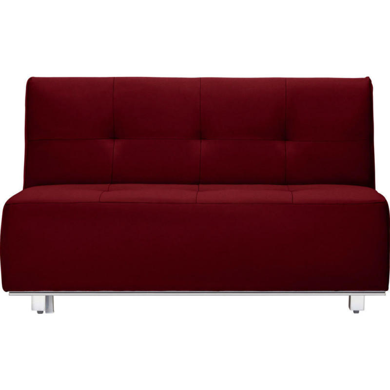 Schlafsofa in Webstoff Bordeaux