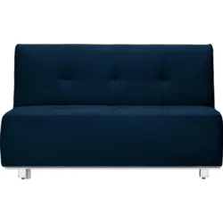 Schlafsofa in Webstoff Dunkelblau