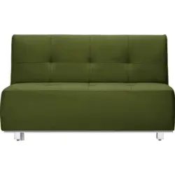 Schlafsofa in Webstoff Grün