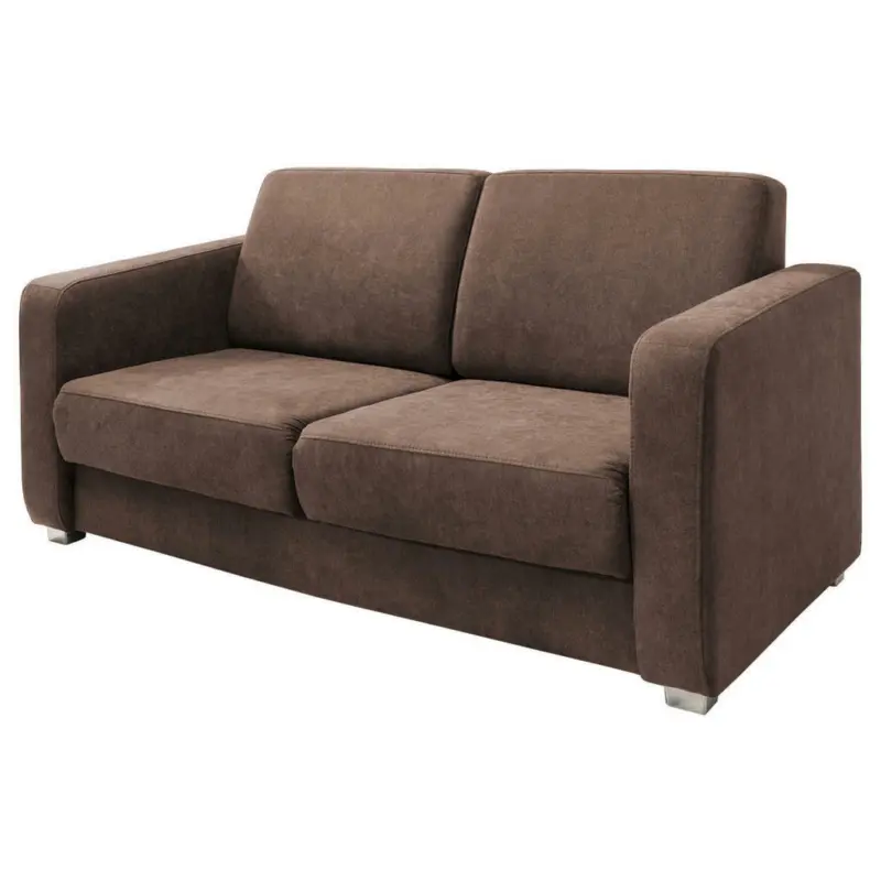 Schlafsofa in Mikrofaser Braun