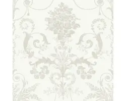 Vliestapete 113385 Laura Ashley Josette Weiss Grau