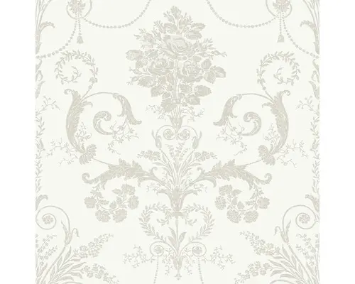Vliestapete 113385 Laura Ashley Josette Weiss Grau