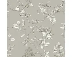 Vliestapete 113347 Laura Ashley Elderwood Grau