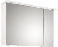 LED-Spiegelschrank Pelipal xpressline 3261 3-türig 105 x 16 x 72 cm weiß