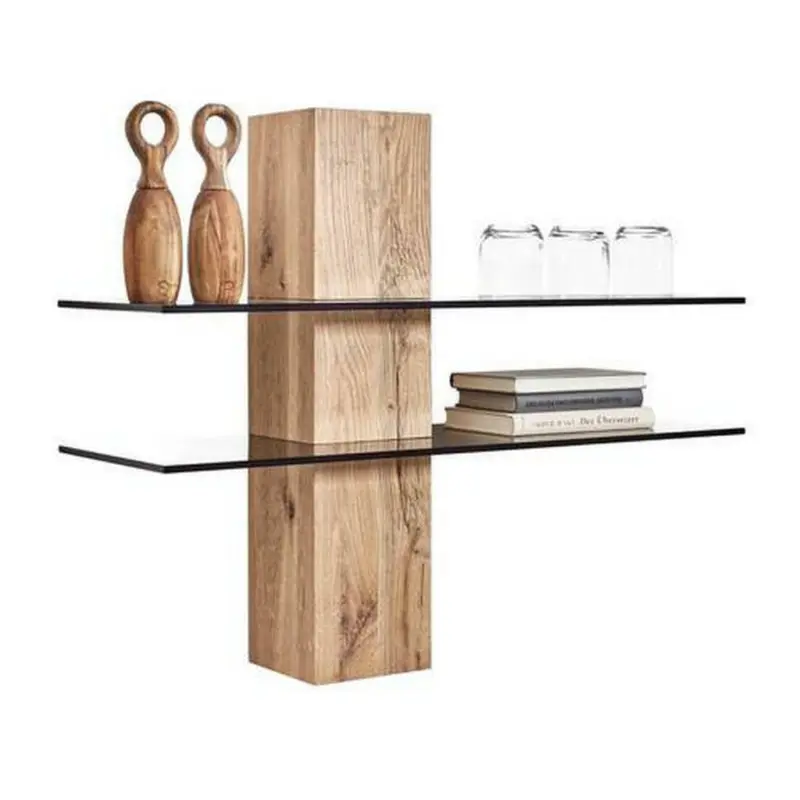 Regalaufsatz 80/64/26,2 cm Grau, Eichefarben