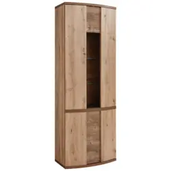 Vitrine in Eichefarben, Eiche Artisan