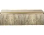 Hornbach Waschbeckenunterschrank Sanox Frozen 3D 43x140x45 cm mit Waschtischplatte französische eiche