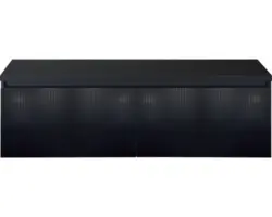 Waschbeckenunterschrank Sanox Frozen 3D 43x140x45 cm mit Waschtischplatte schwarz matt