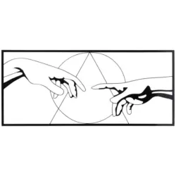 Wanddeko 161/71/2,5 cm