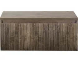 Waschbeckenunterschrank Sanox Frozen 3D 43x100x45 cm mit Waschtischplatte charleston