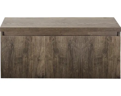 Waschbeckenunterschrank Sanox Frozen 3D 43x100x45 cm mit Waschtischplatte charleston