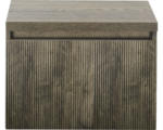Hornbach Waschbeckenunterschrank Sanox Frozen 3D 43x60x45 cm mit Waschtischplatte harbor oak