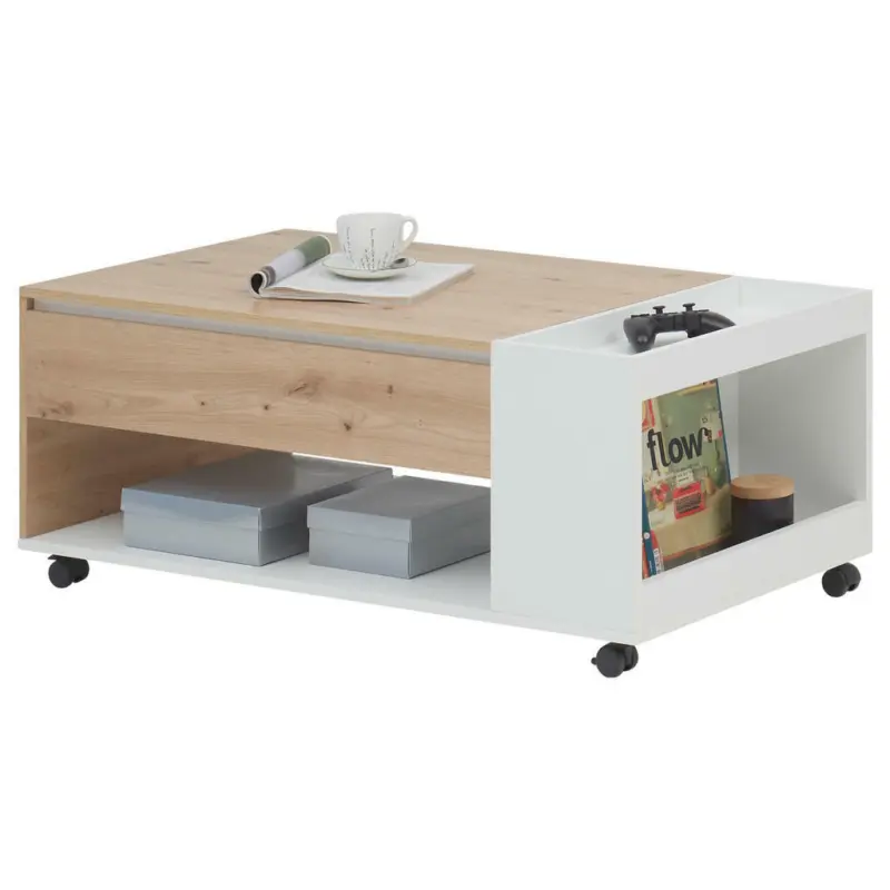 Couchtisch in Holzwerkstoff 108/60/43,5-62 cm