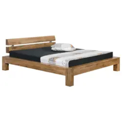 Balkenbett 180/200 cm in Mooreichefarben