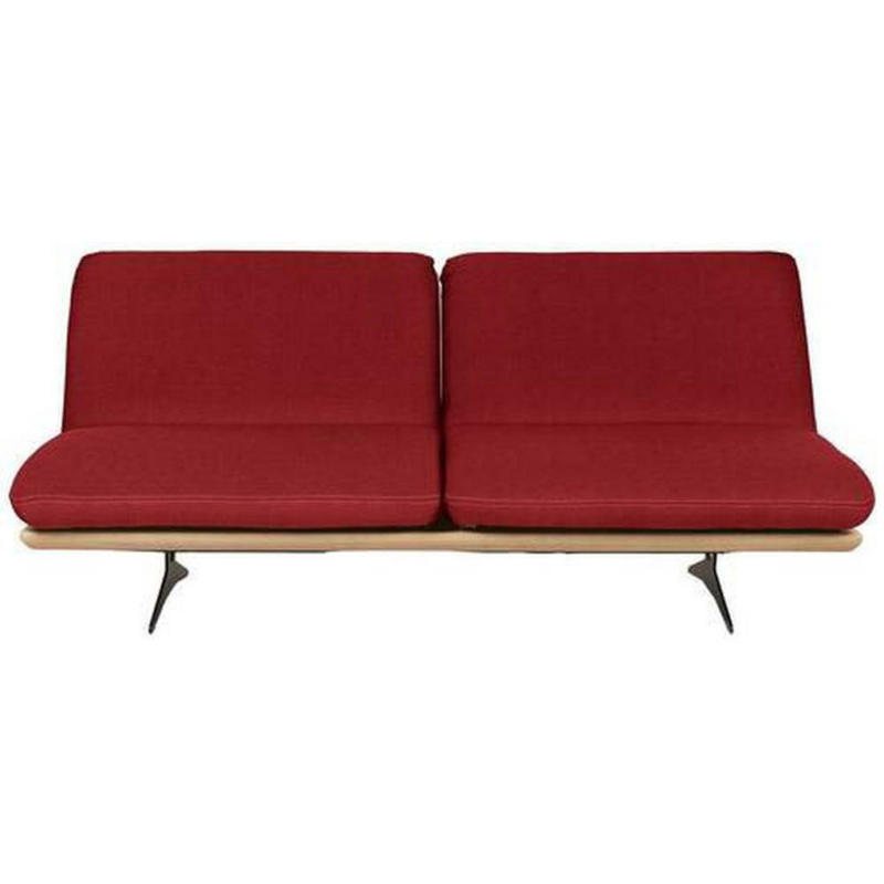 Schlafsofa in Webstoff Rot