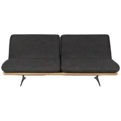 Schlafsofa in Webstoff Anthrazit