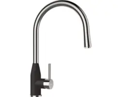 Spültischarmatur Schock Kavus 559120 mit Handbrause nero