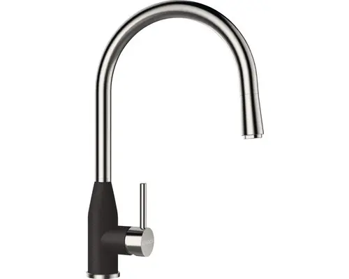 Spültischarmatur Schock Kavus 559120 mit Handbrause nero