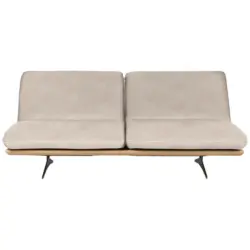 Schlafsofa in Flachgewebe Sandfarben