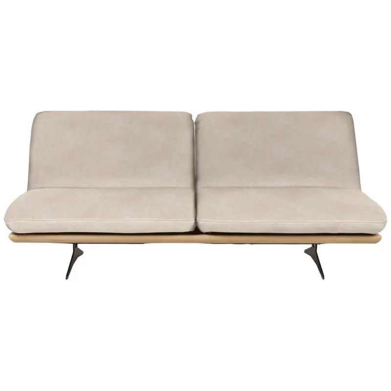 Schlafsofa in Flachgewebe Sandfarben