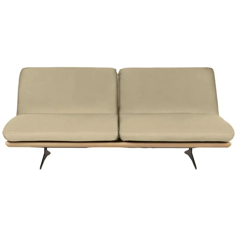 Schlafsofa in Echtleder Beige