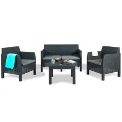 Loungegarnitur 4-teilig