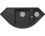 Hornbach Spüle Schock Genius C-150 Unterbau 520x1105 mm onyx