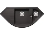 Hornbach Spüle Schock Genius C-150 Unterbau 520x1105 mm nero