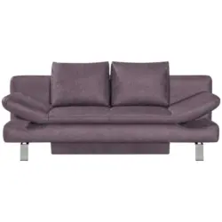 Schlafsofa in Webstoff Rosa