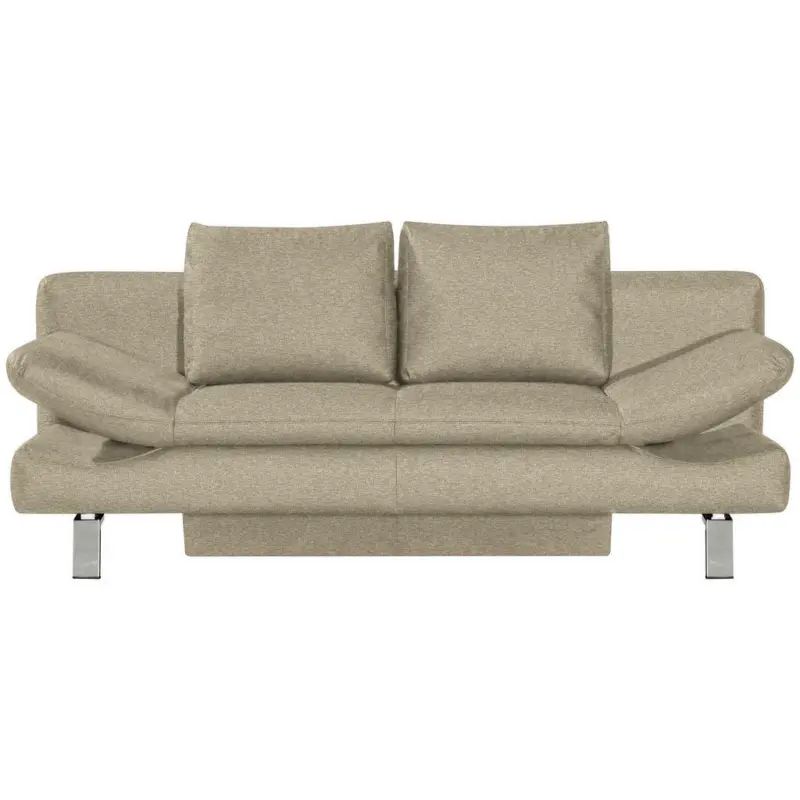 Schlafsofa in Webstoff Beige