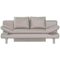 Schlafsofa in Webstoff Naturfarben