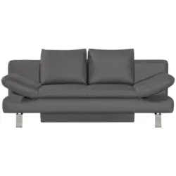 Schlafsofa in Webstoff Dunkelgrau