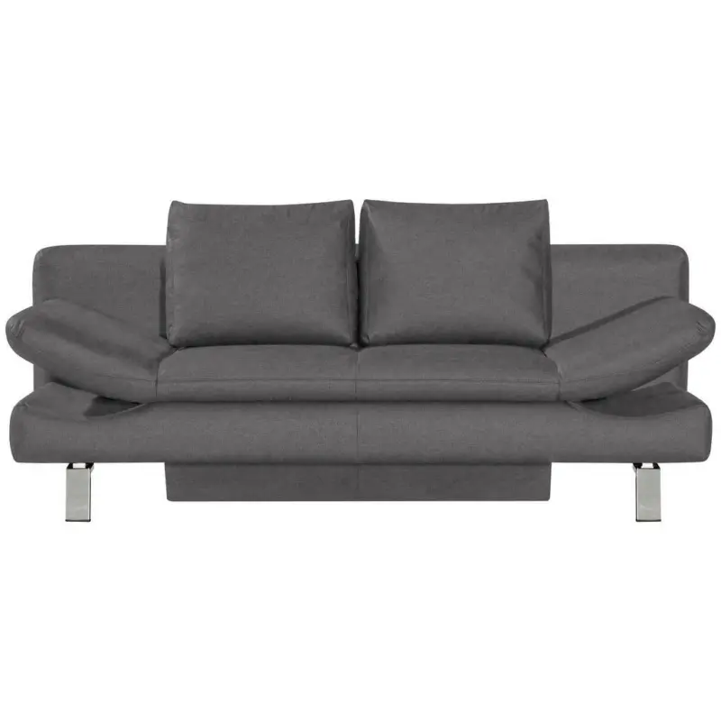 Schlafsofa in Webstoff Dunkelgrau