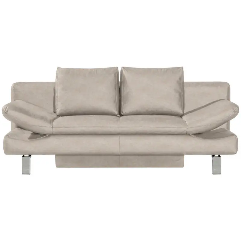 Schlafsofa in Flachgewebe Sandfarben