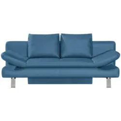 Schlafsofa in Webstoff T&uuml;rkis