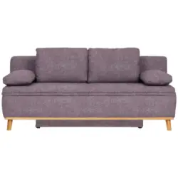 Schlafsofa in Webstoff Rosa