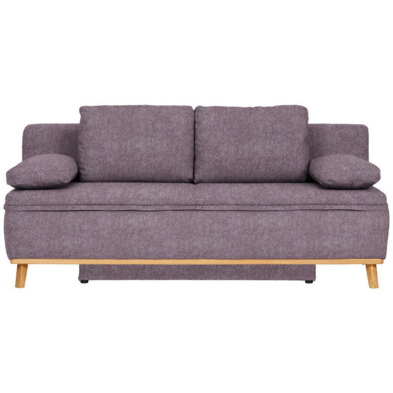 Schlafsofa in Webstoff Rosa